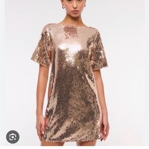 Abercrombie sequin t shirt dress
